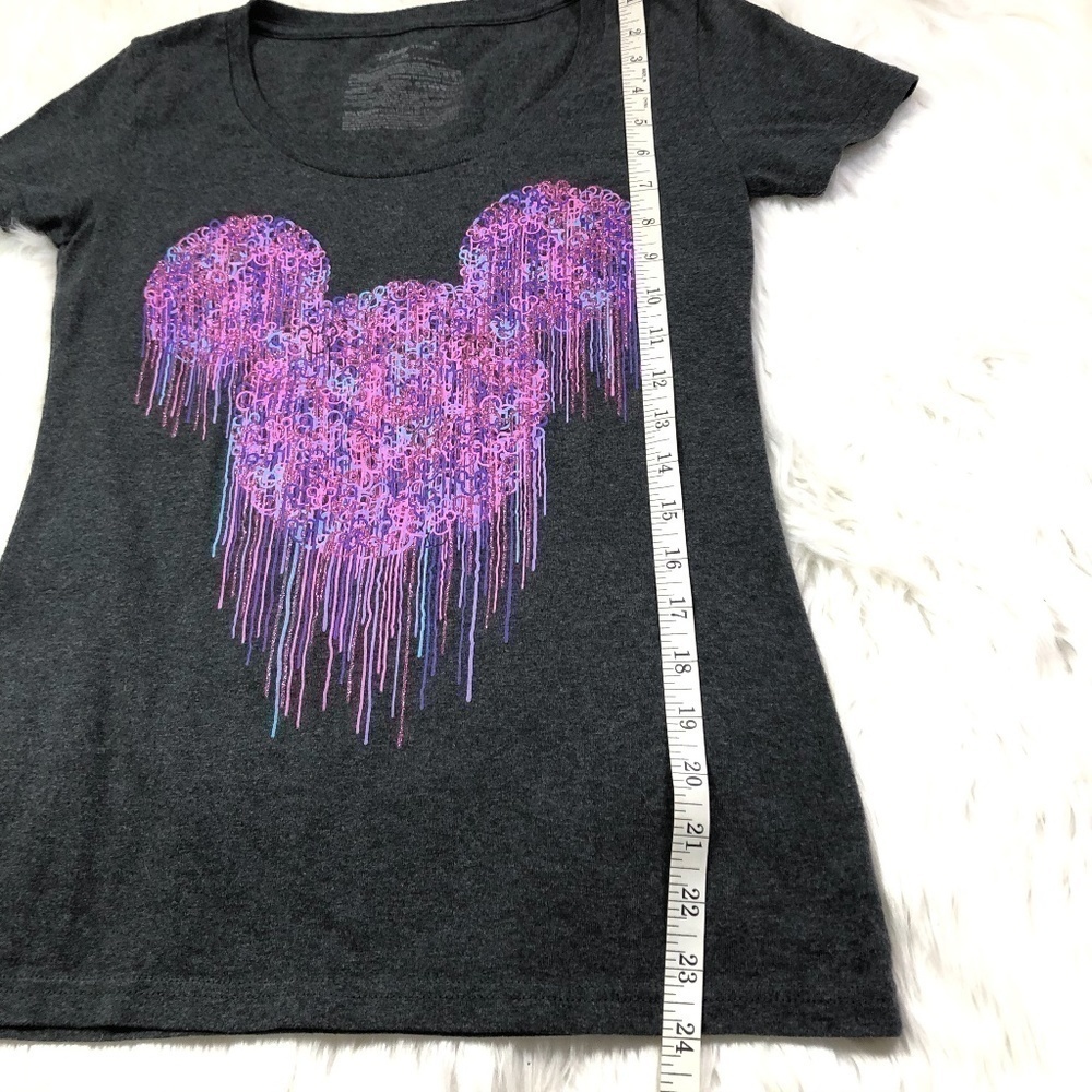 Disney Glitter Paint Drip Mickey T-Shirt - Picture 6 of 6